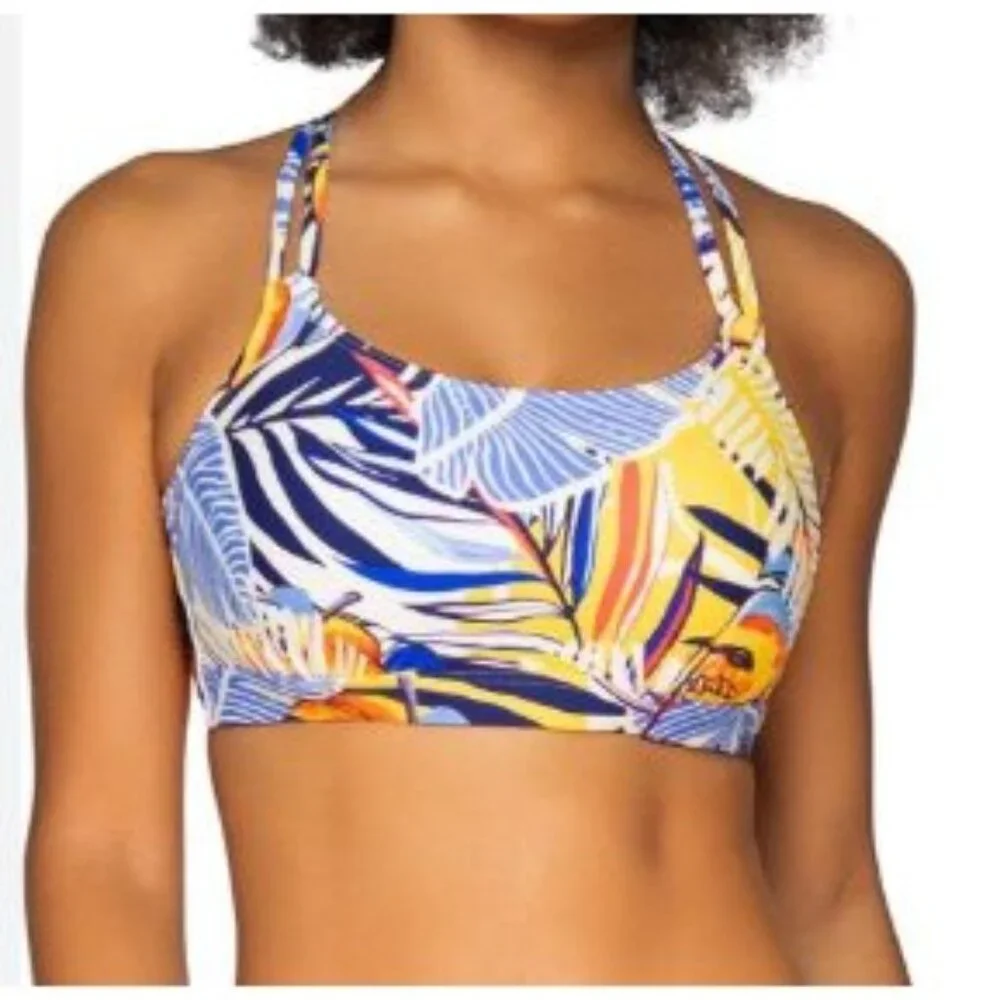 Sunsets Taylor Bralette Swim Top Bahama Breeze 40 D/42C Padded NWT